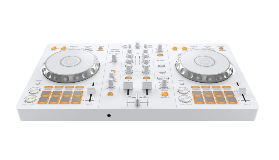 Pioneer DJ DDJ-FLX4-W 2-Channel DJ Controller for Rekordbox & Serato (Limited-Edition White)